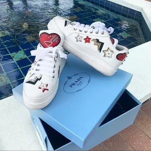 Prada Heart Sneakers